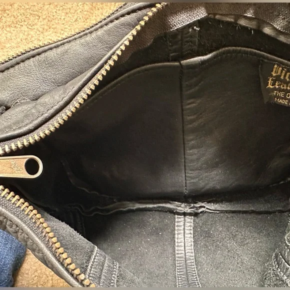 Victoria leather company purse Crossbody Flap Front Black - Picture 6 of 8